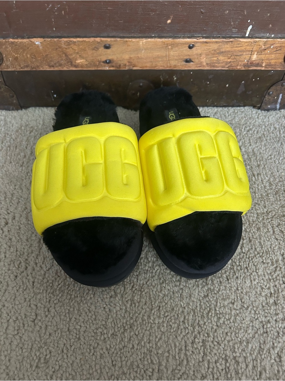 UGG Yellow Slide Slippers